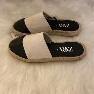 Zara Espadrille Mules NWT